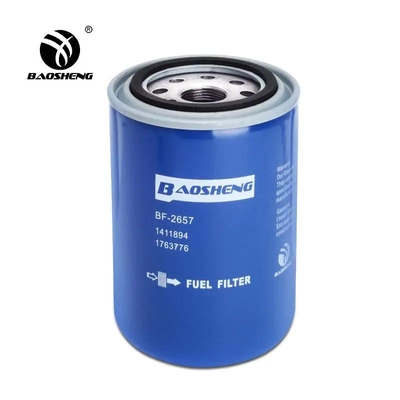 1411894 DX380 DX420 Doosan Yakıt Filtresi OD 93.5mm Kağıt Filtreleme