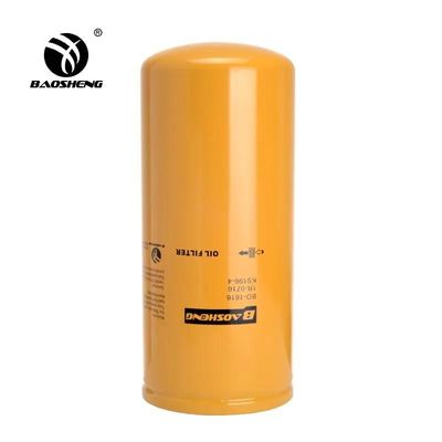 Yüksek sıcaklığa dayanıklı Büyük Kapasiteli Ekskavatör Yağ Filtresi 1R-0716 LF691A 310mm Yükseklik Motor Koruması