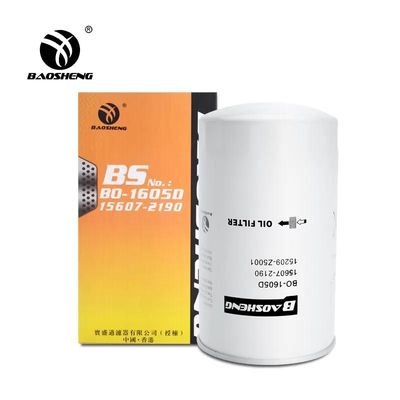 Yüksek sıcaklığa dayanıklı Büyük Kapasiteli Ekskavatör Yağ Filtresi LF16226 C-1316 KOBESTEEL 210mm Motor Koruması için